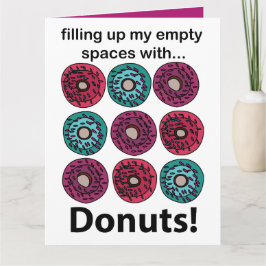 Donuts vullen mijn lege plekken met donuts kaart
