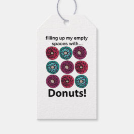 Donuts vullen mijn lege ruimtes met donuts cadeaulabel