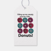Donuts vullen mijn lege ruimtes met donuts cadeaulabel (Achterkant)