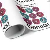 Donuts vullen mijn lege ruimtes met donuts cadeaupapier (Rol Hoek)
