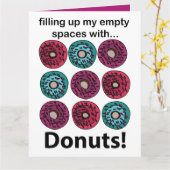 Donuts vullen mijn lege ruimtes met donuts kaart (Gele Bloem)