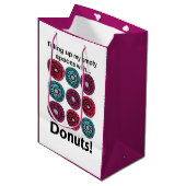 Donuts vullen mijn lege ruimtes met donuts medium cadeauzakje (Voorkant Gekanteld)