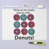 Donuts vullen mijn lege ruimtes met donuts tissuepapier (Craft)