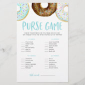 Donuts wat er in je paarse Baby shower game zit (Voorkant)