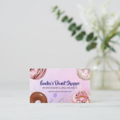 Donuts Waterverf Visitekaartje (Staand voorkant)