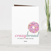 DONUTS! Wenskaart Kaart (Achterkant)