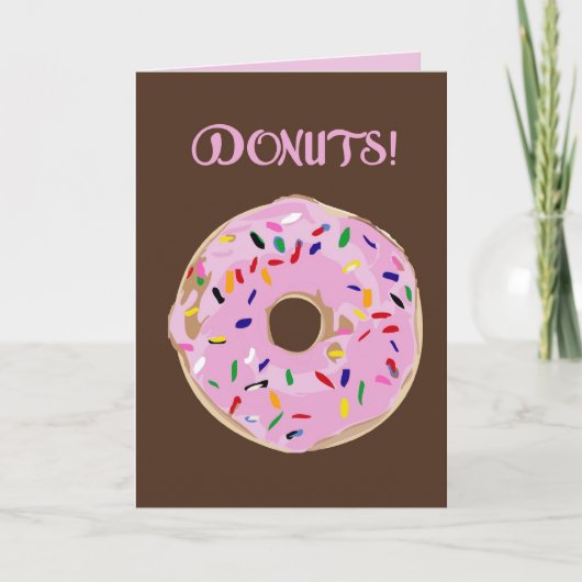 DONUTS! Wenskaart Kaart (Voorkant)