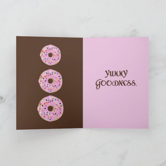 DONUTS! Wenskaart Kaart (Binnen)