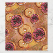 Donuts Wijn Etiket (Enkel label)