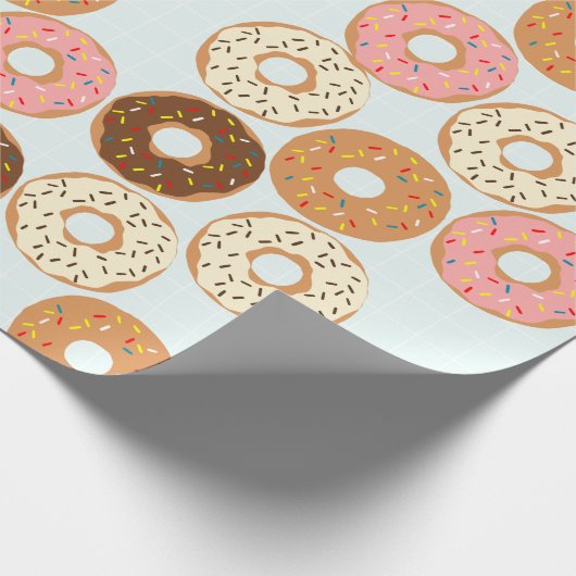 Donuts Wrapping Paper Cadeaupapier (Hoek)