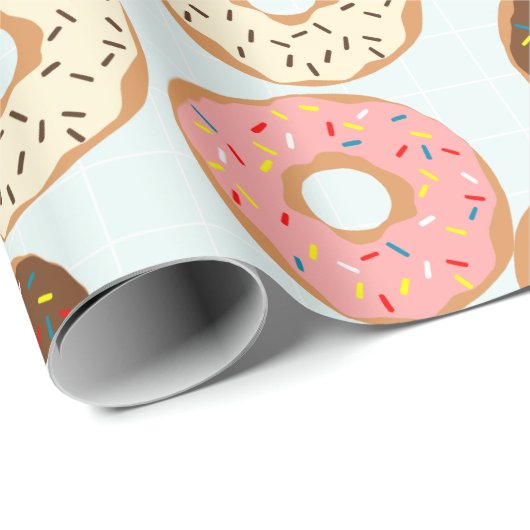 Donuts Wrapping Paper Cadeaupapier (Rol Hoek)