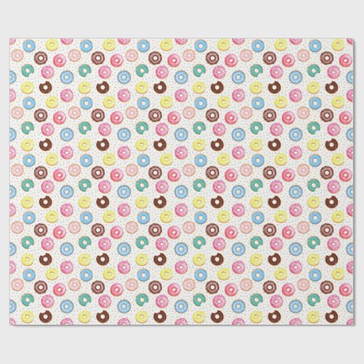 Donuts Wrapping Paper Cadeaupapier (Vlak)