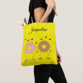 Donuts Yellow Canvas tas (Dichtbij)