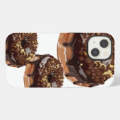 Donuts zijn een mobiele liefde die zoet is. iPhone hoesje (Achterkant horizontaal)
