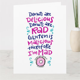 Donuts zijn heerlijk kaart