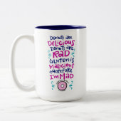 Donuts zijn heerlijk tweekleurige koffiemok (Links)