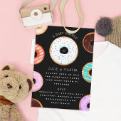 Donuts Zwart Baby shower Kaart
