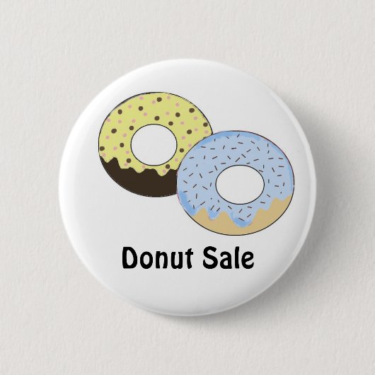Donutverkoop Ronde Button 5,7 Cm (Voorkant)