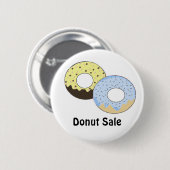 Donutverkoop Ronde Button 5,7 Cm (Voorkant /achterkant)