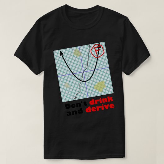 Donx27t drink en afleiden t-shirt (Design voorkant)