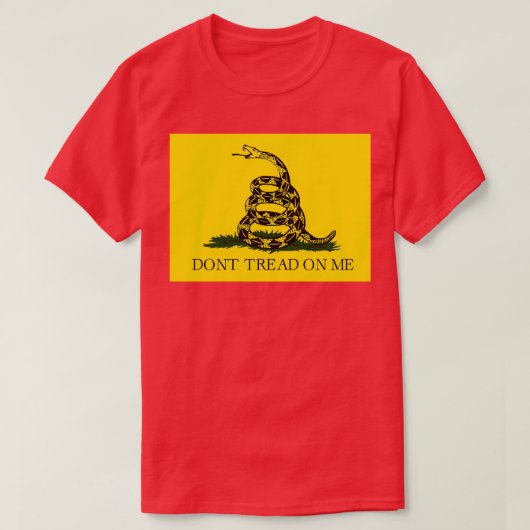 Donx27t tread op me Libertarian yello T-shirt (Design voorkant)