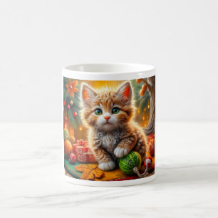 donzig kerstkatje koffiemok
