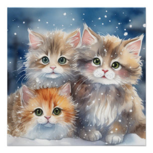 donzige Kittens Perfect Poster