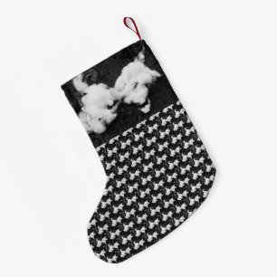 donzige kleine kerstsok