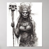 Doo Witch Doctor Standing Dramatic Pose Poster (Voorkant)