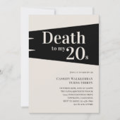 Dood aan 20s 30e verjaardag kaart (Voorkant)