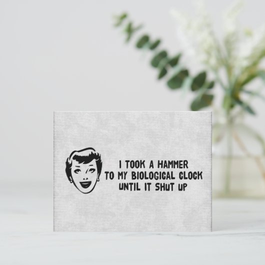 Dood aan biologische klokken briefkaart (Staand voorkant)