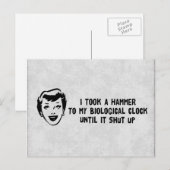 Dood aan biologische klokken briefkaart (Voorkant / Achterkant)