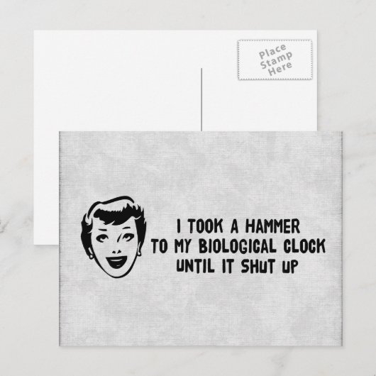 Dood aan biologische klokken briefkaart (Voorkant / Achterkant)