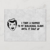 Dood aan biologische klokken briefkaart (Voorkant)