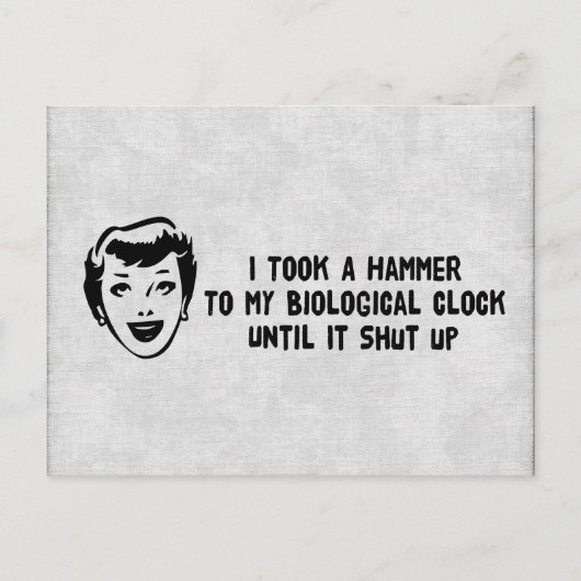 Dood aan biologische klokken briefkaart (Voorkant)