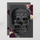 Dood aan de Halloween Theme Party van mijn 20 Kaart (Voorkant / Achterkant)