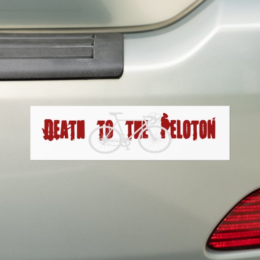 Dood aan de Peloton Bumpersticker (Op auto)