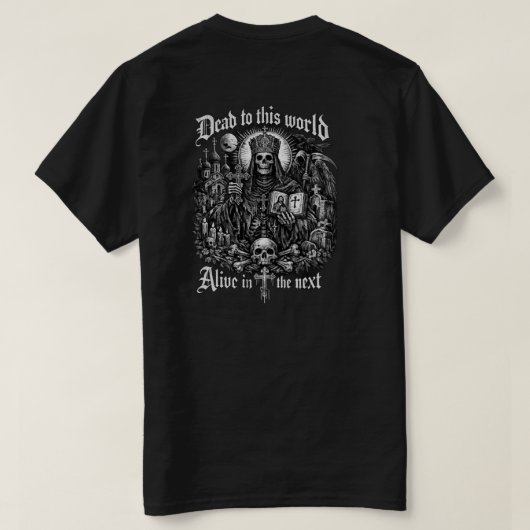 Dood aan deze wereld Christelijk T-shirt (Design achterkant)