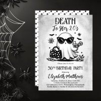 Dood aan haar 20's Ghost Cocktail verjaardagsfeest