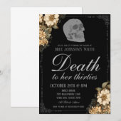 Dood aan haar jongerenuitnodiging kaart (Voorkant / Achterkant)