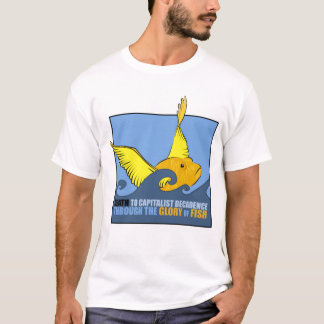 Dood aan het kapitalistische decadentie t-shirt