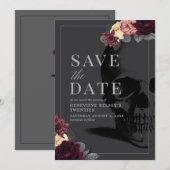 Dood aan je 20-partij: sla de datum op met bloem kaart (Voorkant / Achterkant)