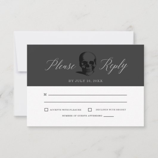 Dood aan je 20 RSVP Kaartje (Voorkant)