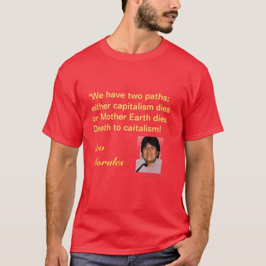 Dood aan kapitalisme t-shirt (Voorkant)