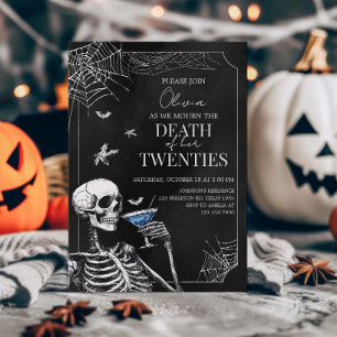 Dood aan mijn 20 Gothic Halloween verjaardag Kaart