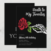 Dood aan mijn 20e Roos van het zeebekken Kaart (Voorkant / Achterkant)