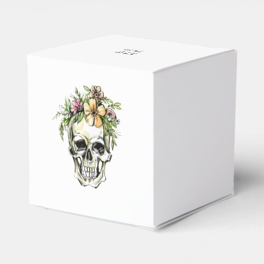 Dood aan mijn 20e verjaardag schedel bedankdoosjes (Achterkant)