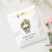 Dood aan mijn 20e verjaardag schedel bedankzakje (Gezegeld)