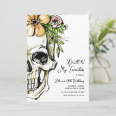 Dood aan mijn 20e verjaardag schedel kaart (Staand voorkant)