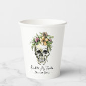 Dood aan mijn 20e verjaardag schedel papieren bekers (Voorkant)